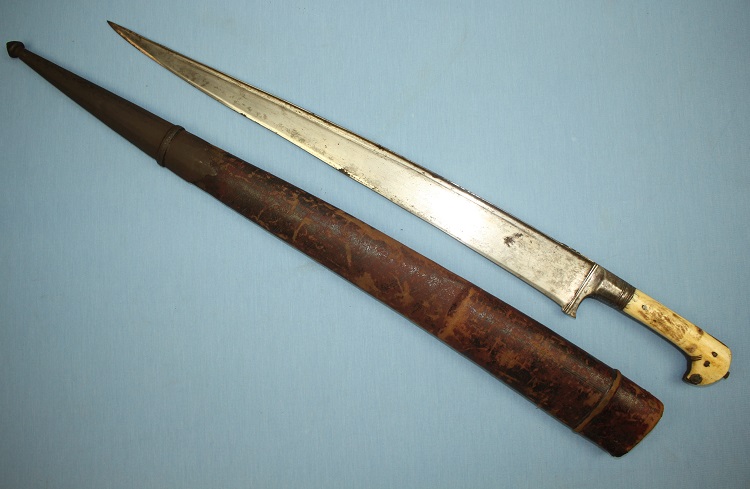 A good solid Khyber knife sword shamshir shield sabre saber tulwar Afghanistan Salawar www.swordsantiqueweapons.com
