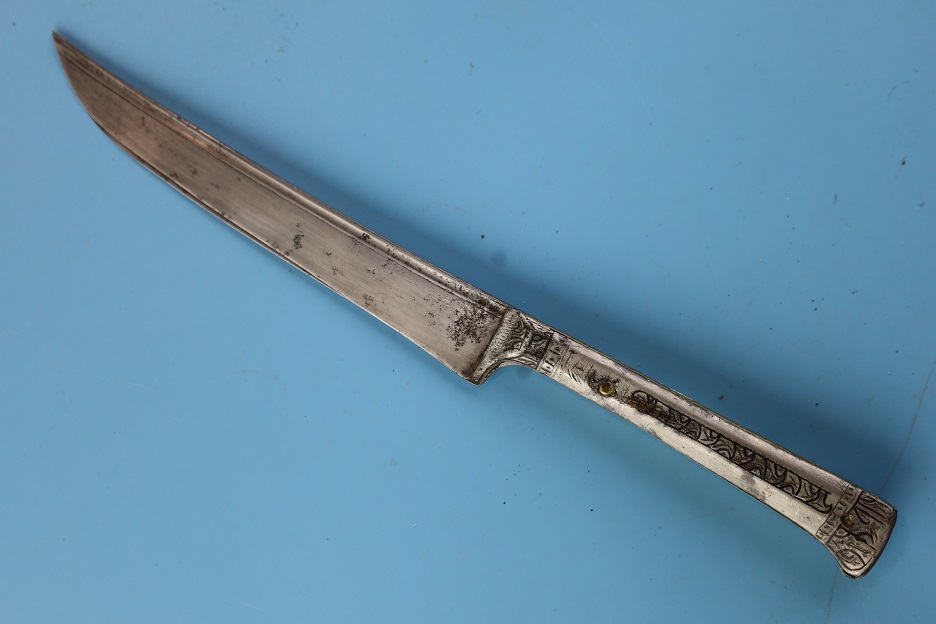 Bukhara double Pichoq<br>Trousse Central Asia rare pair of knives www.swordsantiqueweapons.com